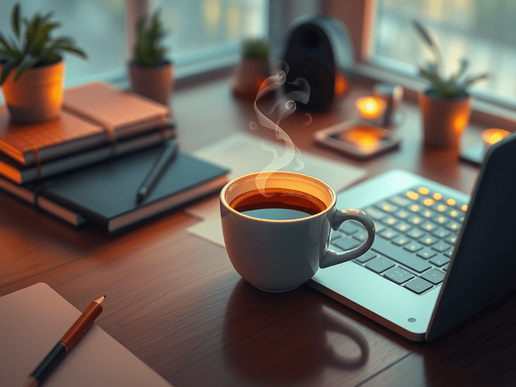 &laquo;&nbsp;Un café, un clavier et la création de mon tout premier blog&nbsp;!&nbsp;&raquo;